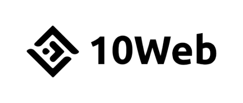 10 Web White Logo