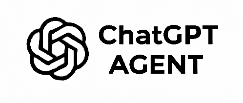 ChatGPT Agent AI Black & White Logo