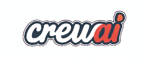 Crew AI black & White logo
