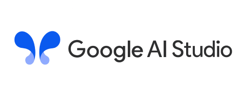 Google AI Studio White Colred Logo