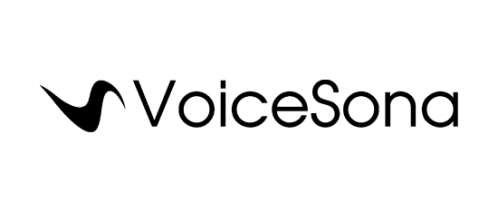 Voice Sona AI White Logo